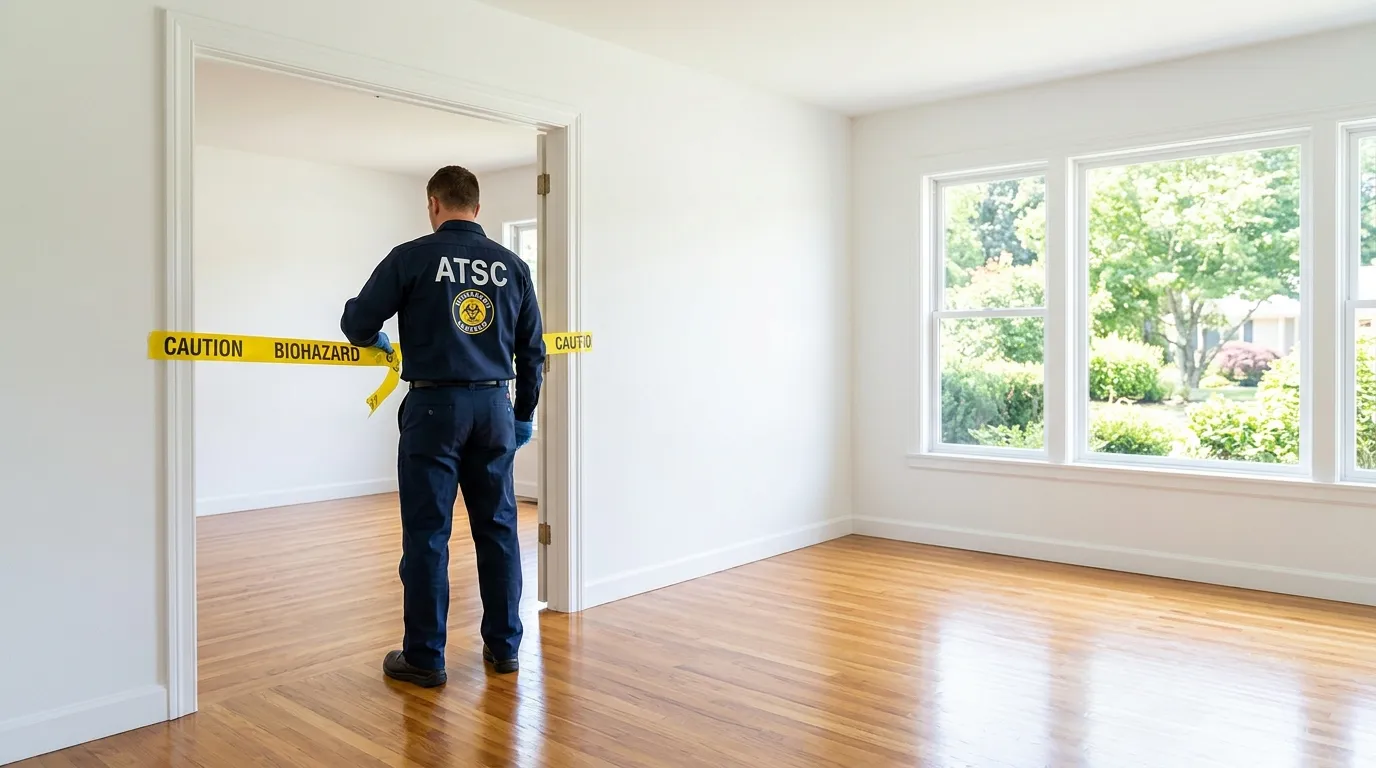 Certified biohazard cleanup crew performing Decomposition Cleanup in Beaconsfield